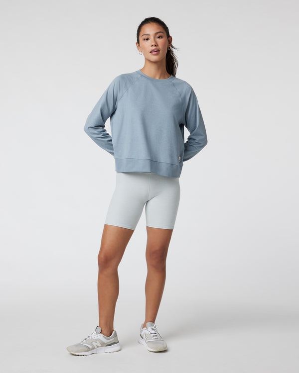 Long Sleeve Halo Crew | Flint Heather